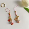 Porte-clés japonais Maneki Neko, lanières de décoration intérieure de voiture, chat Sakura, cadeaux de charme pour filles Kawaii