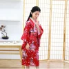 robe yukata florale de style japonais traditionnel pour enfants, costume de samouraï vintage obi pour halloween, tenue haori