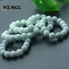 bracelet en jadéite naturelle pour hommes et femmes, bijoux de guérison, perles rondes en jades de birmanie, bracelets élastiques en perles