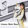 style chinois gaze bandeau antique hanfu cosplay costume coiffure front bandes de cheveux chinois traditionnel cheveux accessoires