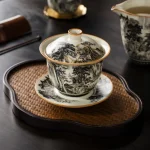 Ensemble Gaiwan en porcelaine de paysage de four Ru, soupière à thé, tasse à thé, bols à thé d’ouverture en céramique jaune chinoise, cérémonie du thé, 160ml Ensemble Gaiwan en porcelaine de paysage de four Ru, soupière à thé, tasse à thé, bols à thé d’ouverture en céramique jaune chinoise, cérémonie du thé, 160ml
