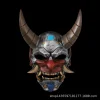 Masque de Cosplay de Tatouage Mécanique Prajna Japonais, Casque Effrayant Décoratif de Collection d&rsquo;Halloween