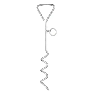 Piquet d’attache pour chien, grands piquets pour chiens, pile fixe, laisse au sol, câble en fer robuste Piquet d’attache pour chien, grands piquets pour chiens, pile fixe, laisse au sol, câble en fer robuste
