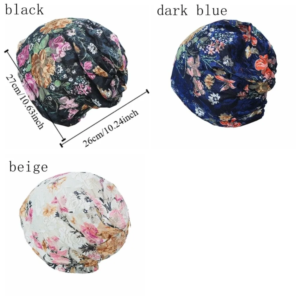 chapeau turban en dentelle florale, bonnet confortable et respirant, casquette de chimio, foulards de tête doux, couvre tête chapeau turban en dentelle florale, bonnet confortable et respirant, casquette de chimio, foulards de tête doux, couvre tête