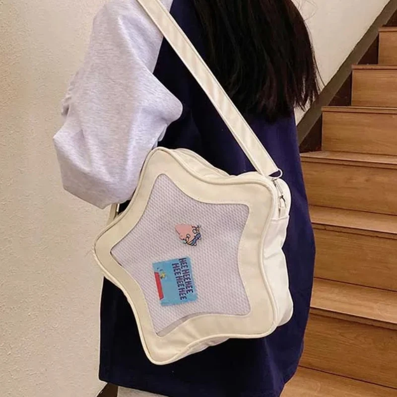 Style japonais minimaliste mignon esthétique sac à bandoulière pour les étudiants Kawaii sac à bandoulière rue mode Ita sacs sacs à main bolso Style japonais minimaliste mignon esthétique sac à bandoulière pour les étudiants Kawaii sac à bandoulière rue mode Ita sacs sacs à main bolso