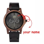 DODO DEER montre en bois simple pour hommes, à la mode et pratique, peut être personnalisée pour les cadeaux quotidiens, livraison directe