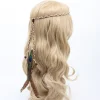 bandeau en plumes pour festival, style boho, coiffure en plumes, hippie, accessoires pour cheveux indiens pour filles