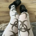 Y2k blanc Sexy sous-culture Graffiti Punk imprimé chaussettes longues sur les cuisses hautes Y2K Cosplay chaussettes mignonnes Kawaii Y2k blanc Sexy sous-culture Graffiti Punk imprimé chaussettes longues sur les cuisses hautes Y2K Cosplay chaussettes mignonnes Kawaii