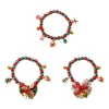 collier porte bonheur pour chat, 1 pièce, joli collier de cloche de noël, couleur vibrante, bijoux pour chat, costume, collier pour chaton, accessoire festif pour animaux de compagnie, vacances