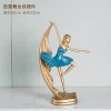 figurines décoratives de ballerine européenne, décoration de bureau, idée créative, accessoires de décoration pour la maison, ornements artisanaux pour salon