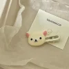 dessin animé rilakkuma mignon épingle à cheveux kawaii doux belle frange pince latérale étudiant petite coiffure polyvalente fille cadeau d'anniversaire ornement
