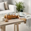 guirlande de pampilles en perles de lettres en bois, corde de chanvre créative, décoration de maison, couronne moderne, ornement de salon et de chambre à coucher