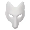 masque de renard en cuir bricolage, masques kabuki kitsune, anime japonais, irritation, cosplay, masade, accessoires de fêtes tim, accessoire de costume