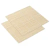 tapis à sushi en bambou exquis avec finition blanche, rouleau de riz aux algues, antiadhésif, cuisine de style japonais, fabrication essentielle de sushi