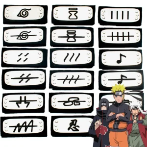 Bandeaux de dessin animé Uzumaki Akatsuki, accessoires de Cosplay, ceinture de tête, dessin animé pour enfants garçons, protection du front, jouets cadeau Bandeaux de dessin animé Uzumaki Akatsuki, accessoires de Cosplay, ceinture de tête, dessin animé pour enfants garçons, protection du front, jouets cadeau