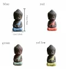 ornements en céramique pour animaux de compagnie de thé, style chinois, statue de bouddha mignonne, mini moine exquis, jeu de thé figauckland