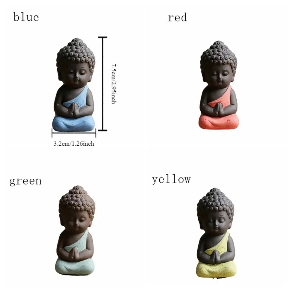ornements en céramique pour animaux de compagnie de thé, style chinois, statue de bouddha mignonne, mini moine exquis, jeu de thé figauckland ornements en céramique pour animaux de compagnie de thé, style chinois, statue de bouddha mignonne, mini moine exquis, jeu de thé figauckland
