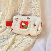 kawaii trousse de maquillage sac de rangement mignon kt modèle portable grande capacité stockage trousse de toilette kawaii filles cadeau d'anniversaire festival gif
