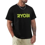 T-shirt Ryobi Tools pour hommes, vêtements d&rsquo;été noirs, t-shirts vintage, nouveau