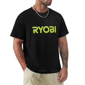 T-shirt Ryobi Tools pour hommes, vêtements d&rsquo;été noirs, t-shirts vintage, nouveau