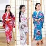 Robe Yukata florale de Style japonais traditionnel pour enfants, Costume de samouraï Vintage Obi pour Halloween, tenue Haori