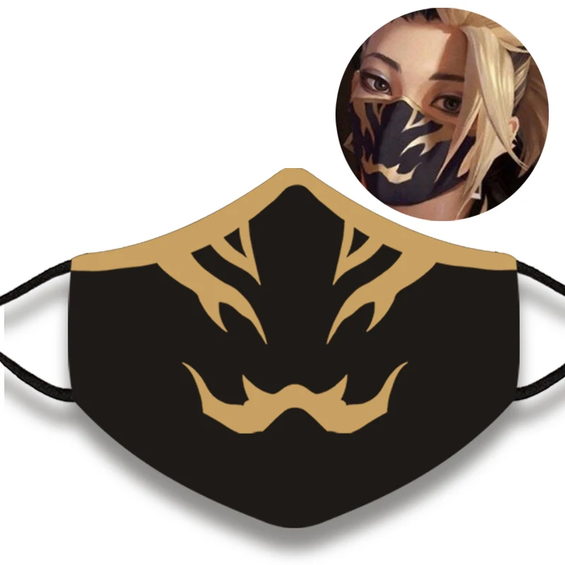 Masque buccal cosplay LOL KDA Akali, masque facial de fête Tim ade, masque de fête d’Halloween Anime, élastique, réutilisable, lavable Masque buccal cosplay LOL KDA Akali, masque facial de fête Tim ade, masque de fête d’Halloween Anime, élastique, réutilisable, lavable