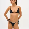 haut et bas de bikini triangle blanc sexy avec détails de fleurs, parfaits pour les vêtements de plage et les fêtes à la piscine, les escapades d'été