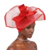 auto gele nigwin turbans chapeaux pour femmes, cravate de sauna africaine, bonnets, head wraps, big flower hijab, sauna planchers f, wedding cap