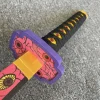 Épée à lame demon slayer kokushibo katana kimetsu no yaiba, accessoire de cosplay anime, taille réelle, jouet sabre de samouraï japonais katana samouraï, 104cm