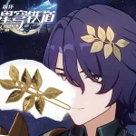 Honkai : Star Rail Dr. Épingles à cheveux Cosplay, feuilles jaunes, couvre-chef, belle pince à cheveux, accessoire de coiffure, cadeaux de noël