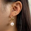 oem & odm – ensemble de bijoux à la mode, or, argent 925, grande perle d'eau douce baroque, plaqué 100% naturel, cadeau de fête de mariage pour femmes, tendance