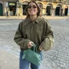 vestes automne femmes 2025 nouveaux vêtements d'extérieur chic élégant ample chaud femmes manteau rue jeunesse mode joker manteau veste