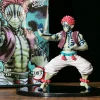 demon slayer akaza (grand supérieur trois des douze kizuki) et ornement de figurine agatsuma zenitsu