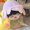 sakura elfe 10cm coton poupée vêtements robe avec aile poupée vêtements tenue drôle rose poupée habiller ensemble poupée accessoires