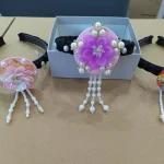 Bandeau coréen à fleurs classiques en perles, Hanbok traditionnel, coiffure avec pompons, cerceau pour cheveux de danse sur scène, Hanfu Bandeau coréen à fleurs classiques en perles, Hanbok traditionnel, coiffure avec pompons, cerceau pour cheveux de danse sur scène, Hanfu