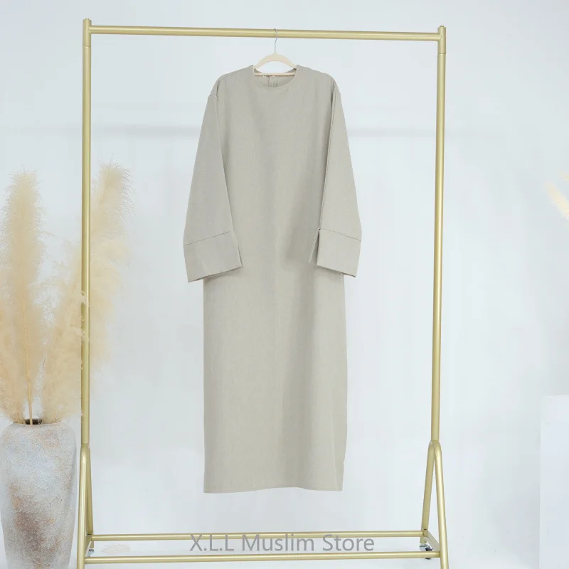 abaya en lin décontracté pour filles, kebaya, kaftan, turquie, islamique, eid, robes d'hiver, solide, document, paupières, 2024 abaya en lin décontracté pour filles, kebaya, kaftan, turquie, islamique, eid, robes d'hiver, solide, document, paupières, 2024