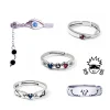 Jujutsu Kaisen – bague réglable pour hommes et femmes, accessoires de bijoux, symbole de figurine d’anime, décoration, accessoires de Cosplay, cadeaux pour fans Jujutsu Kaisen – bague réglable pour hommes et femmes, accessoires de bijoux, symbole de figurine d’anime, décoration, accessoires de Cosplay, cadeaux pour fans