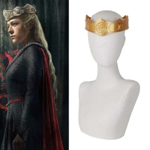 Vêtements de sauna de cosplay du film Dragon Family bal aenyra TargarFP, couronne dorée, bande de sauna unisexe, accessoires de cheveux d&rsquo;Halloween, accessoires, nouveau