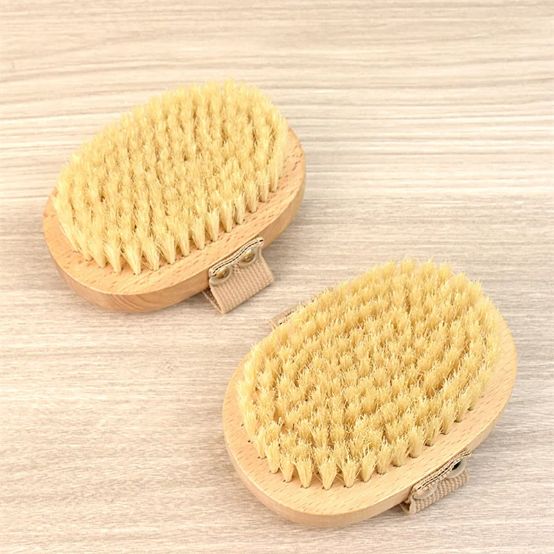 brosse corporelle en bois pour spa, poils de sanglier naturels, peau sèche organique, brosses de douche pour dos humide en bambou, brosse de bain exfoliante brosse corporelle en bois pour spa, poils de sanglier naturels, peau sèche organique, brosses de douche pour dos humide en bambou, brosse de bain exfoliante
