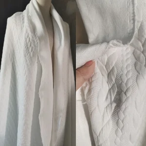 Tissu Jacquard tricoté d’épaisseur moyenne, imitant le pull, tissu de styliste à la mode, vêtements, bricolage, couture, matériau en Polyester et Spandex Tissu Jacquard tricoté d’épaisseur moyenne, imitant le pull, tissu de styliste à la mode, vêtements, bricolage, couture, matériau en Polyester et Spandex