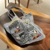 japonais mignon brodé snoopy épaule 가rétro polyvalent cowboy sac grande capacité sac fourre tout portable banlieue 가