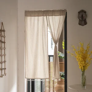 Rideau de porte en coton et lin de Style japonais, rideau de séparation rayé Jacquard pour cuisine, salon, chambre à coucher, rideau décoratif Rideau de porte en coton et lin de Style japonais, rideau de séparation rayé Jacquard pour cuisine, salon, chambre à coucher, rideau décoratif