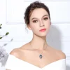eudora – collier phénix en argent sterling 925, pendentif de luxe en cristal, pour hommes et femmes, bijoux à la mode, beau cadeau