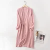 nouveau printemps et automne japonais kimono robe couple coton crêpe peignoir hommes et femmes kimono robe robes pour femmes vêtements de nuit