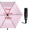 parapluie à trois plis 6k pour femmes et hommes, coupe vent, motif personnalisé, haute qualité, business, parasol