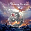 eudora réel 925 en argent sterling phoenix collier pour femmes homme vintage soleil phoenix pendentif fine personnalité bijoux cadeau de fête