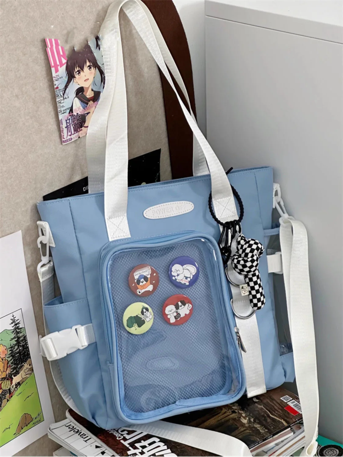 sac à main japonais kawaii itabag, plaque d'affichage de badges de bricolage, sac lancé par les étudiants, sacs à main en nylon, sacs à bandoulière fourre tout jk sac à main japonais kawaii itabag, plaque d'affichage de badges de bricolage, sac lancé par les étudiants, sacs à main en nylon, sacs à bandoulière fourre tout jk