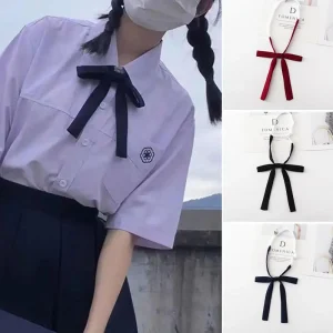 Uniforme de style japonais JK pour filles, nœud papillon fleur, chemise faite à la main, accessoires vestisenscosplay, mode Uniforme de style japonais JK pour filles, nœud papillon fleur, chemise faite à la main, accessoires vestisenscosplay, mode