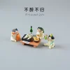 statue de chat japonais zakka, ornements créatifs, modèle d'art moderne artificiel, artisanat fait à la main, mini accessoires de jardin féerique miniatures
