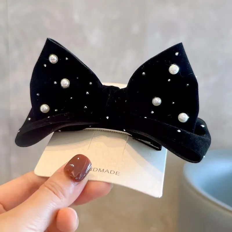 pince à cheveux pour enfants, grand nœud tridimensionnel en perles, pince supérieure pour filles, coiffure de princesse, accessoire pour cheveux formel pince à cheveux pour enfants, grand nœud tridimensionnel en perles, pince supérieure pour filles, coiffure de princesse, accessoire pour cheveux formel
